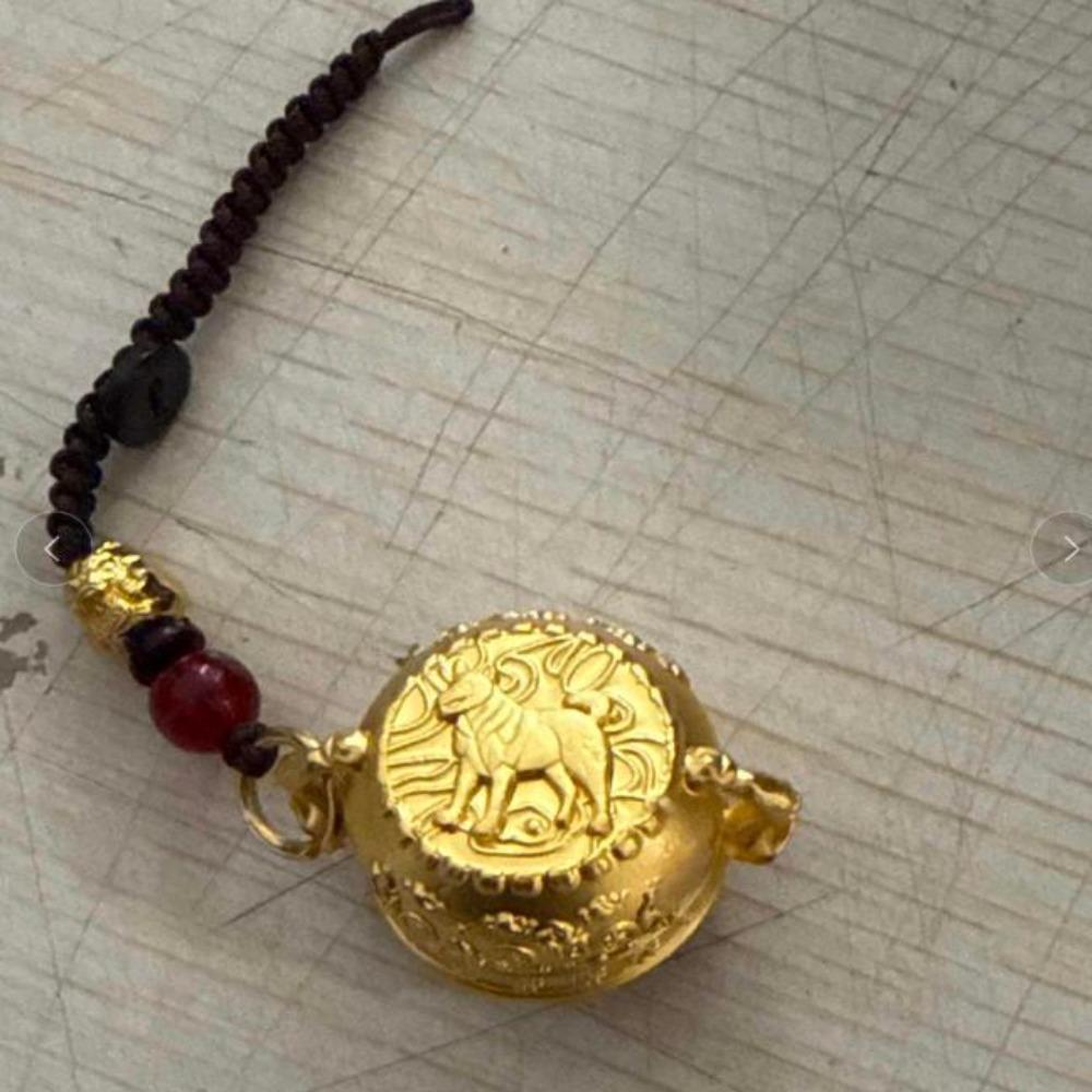 Brass Chinese Style Lucky Pendant Copper Car Key Ring Auspicious Zodiac Cornucopia Key Chain Men