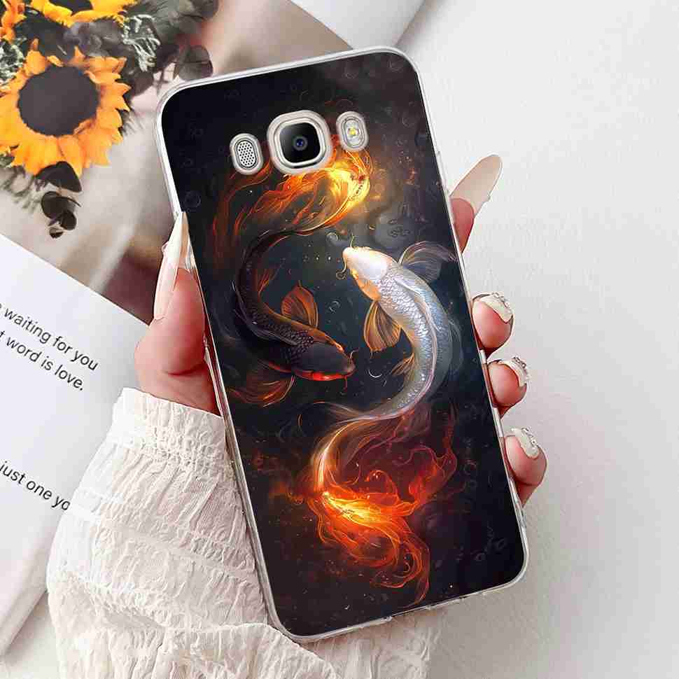 Для Samsung Galaxy J7 2016 SM-J710FN Мультяшные Животные Мягкий Силиконовый TPU Чехол Для Samsung J7 Core SM-J701F Модные Цветы Чехол