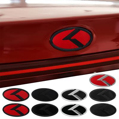 3D ABS K Логотип Задний Багажник Автомобиля Логотип Шильдик Наклейки Для Sportage Sorento Optima Forte Rio Stinger K5 KN KX1 Аксессуары