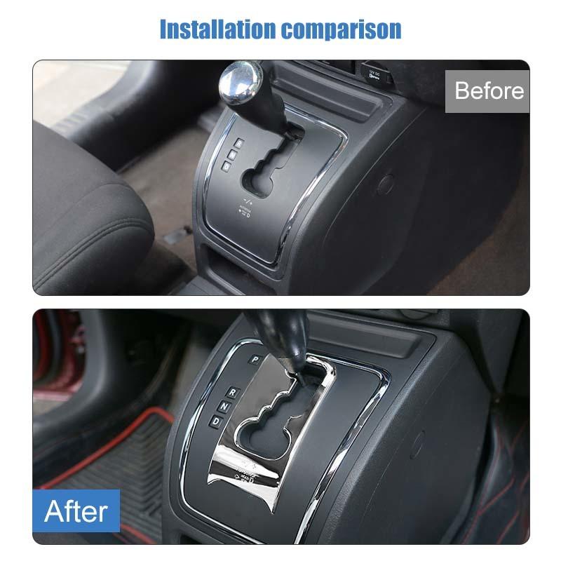 Наклейка на крышку рычага переключения передач ABS подходит для Jeep Patriot для Jeep Compass 2014-2016 Аксессуары для интерьера