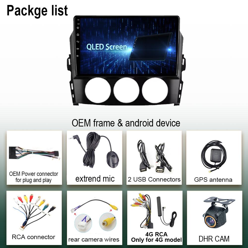 Автомобильный радиоприемник, мультимедийный видеоплеер для Mazda MX-5 MX5 MX 5 NC 2005-2015 Головное устройство 4G WiFi Bluetooth DSP Wireless Carplay No 2DIN