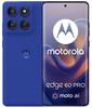 Etui Typu Portfel Do Motorola Edge 60 Pro - Niebieski Pokrowiec Canvas + Szkło