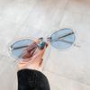 Small Oval White Sunglasses Women Simple Retro Vintage Designer Round Sun Glasses Classic Summer Shades Trendy Popular Eyewear