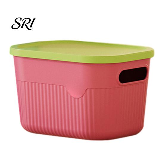 Balcony Gardening Supplies Container Storage Box with Handle And Lid Organizer Space Office Saving Stackable for Kitchen Bedroom Dormitory