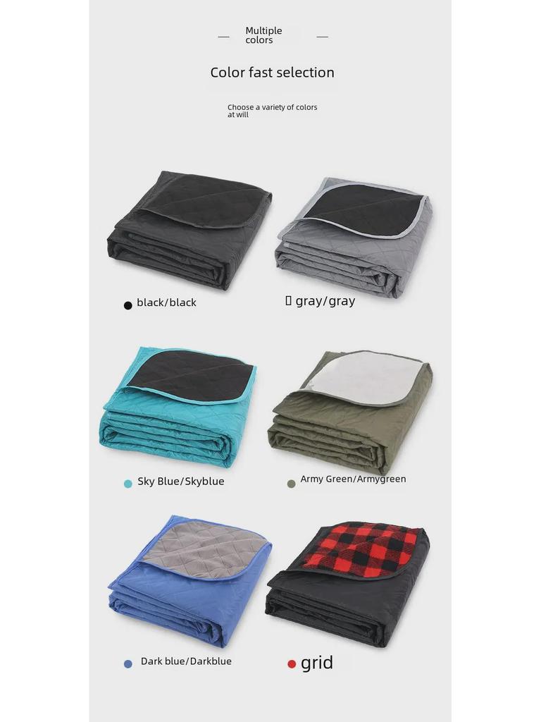 Водонепроницаемое флисовое одеяло для кемпинга: Ветрозащитный, толстый, переносной коврик для пикника и сна