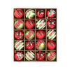 20pcs 6cm Painted Christmas Balls Set Plastic Christmas Tree Pendant  Indoor Outdoor Decoration