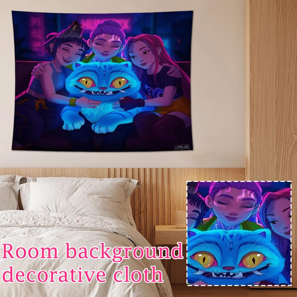 150x130см Модный Принтованный Подвесной Тканевый Фон Широкий Комнатный Фон Декоративная Ткань