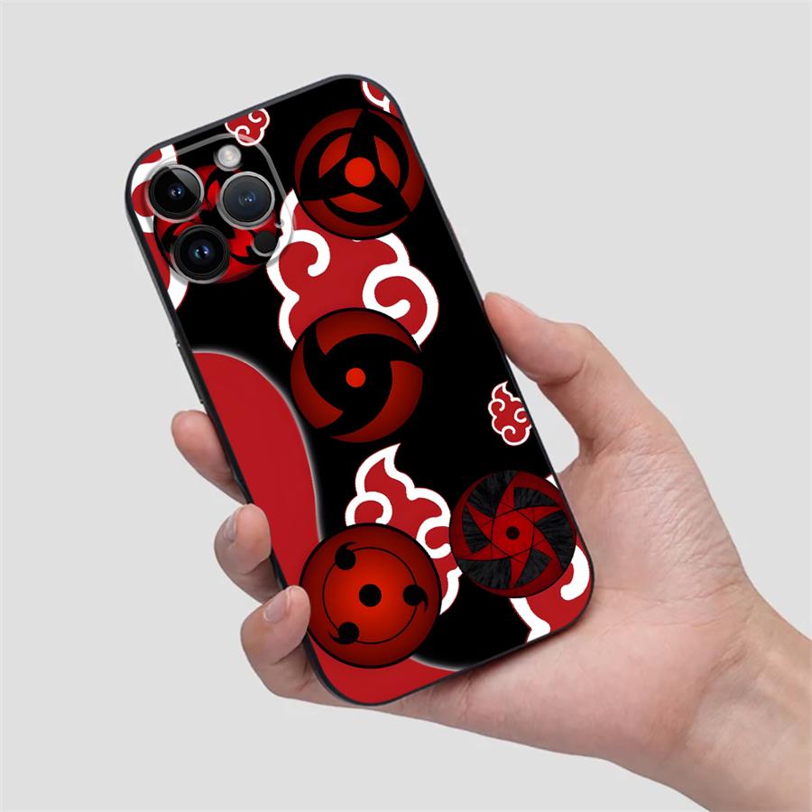 Мягкий задний чехол-бампер для iPhone 7 8 SE X XS XR 12 17Air 14 15 Plus 13 Mini 17 16 Pro Max 11 Акацуки Крутое Облако