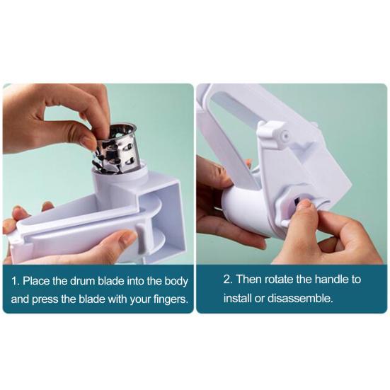 Manual Cheese Grater with Handle Food Grade BPA Free Widely Used Chocolate Nut Handheld Rotary Cheese Grater Tool