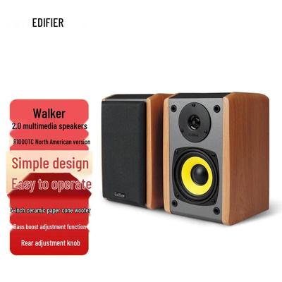 Edifier R1000TC Североамериканская версия 2.0-канальные активные настольные колонки, штепсель CN (адаптер в комплекте)