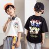 Children's Short-sleeved T-shirt Casual Summer New Letters Printed Round Neck Big Children's Tops