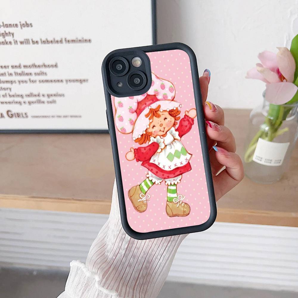 Чехол для телефона 'Девочка с клубничным тортом' S-Strawberry-shortcake для iPhone 11 12 13 14 15 16 17 Pro Max Plus Ударопрочный защитный чехол