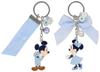 Mickey Minnie Pair Keychains Happy Blue Tokyo Disney Resort TDR Keychain Blue Ever After [Disney] &
