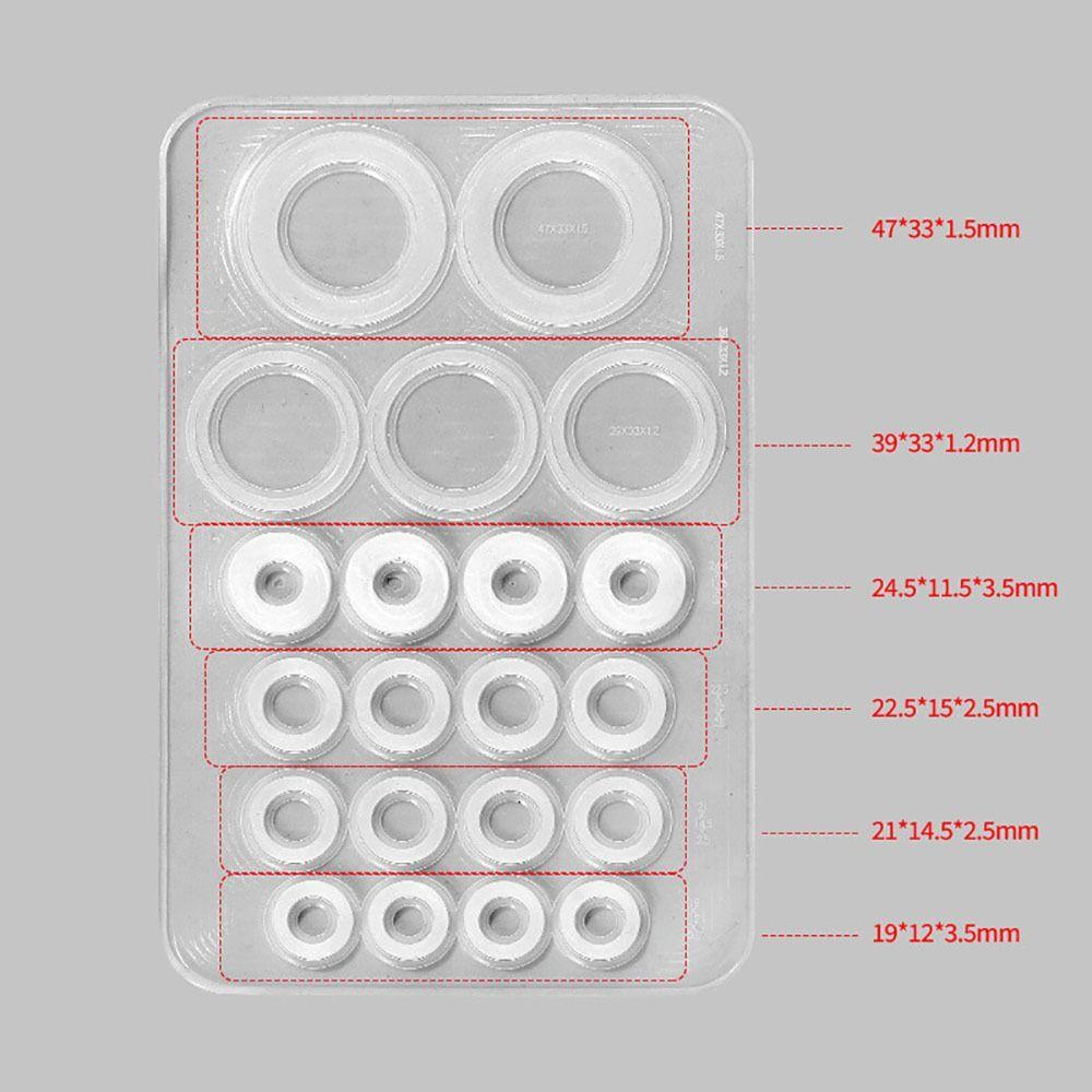 1 лист S/L Уплотнительное кольцо для смесителя Уплотнительная прокладка Защита от протечек Запасная прокладка для трубного соединения Силикон Высокотемпературный
