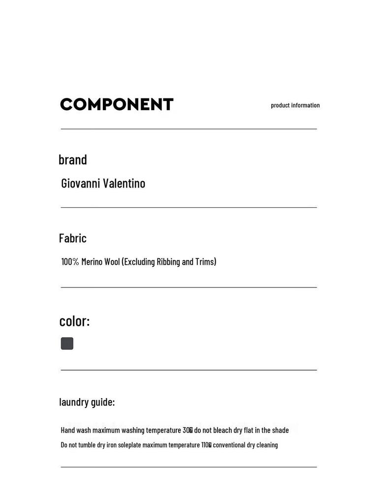 GIOVANNI VALENTINO Women's Beaded 100% Wool Crew Neck Sweater