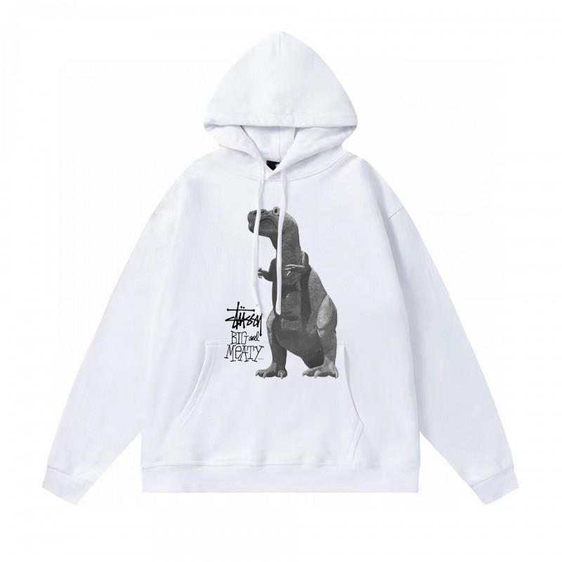 Худи Stu Streetwear Зимняя теплая хлопковая толстовка на флисе с принтом букв Свободный крой Мужская