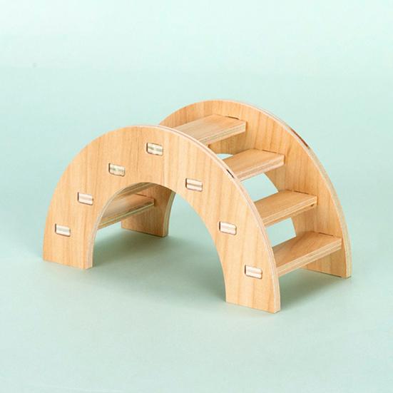 Вилла для хомяков, двухслойная безвредная игрушка для домашних животных, карликовые хомяки из цельного дерева, альпинистская игровая хижина, жевательная игрушка для дома