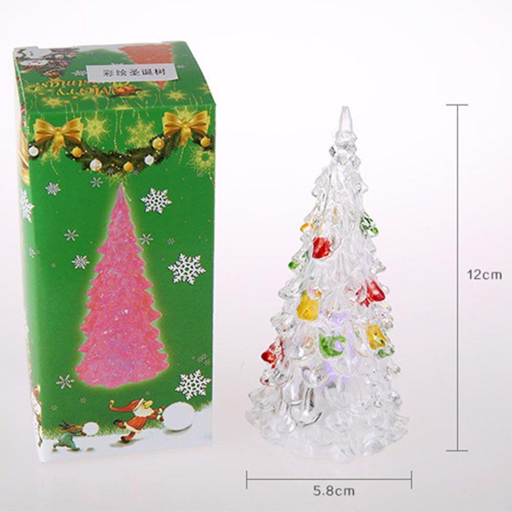 LED Electronic Toys Home Table Party Decor Charm Merry LED Color Changing Mini Christmas Xmas Tree