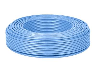LAN-кабель Cat6, 100 м, для самостоятельной сборки, для бизнеса и строительства, одножильный UTP с выделенными контактами, совместим с PoE, синий