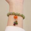 Lotus Beads Bracelets Stone Gourd New Chinese Style Bracelet Cute Green Stone Bracelet Women