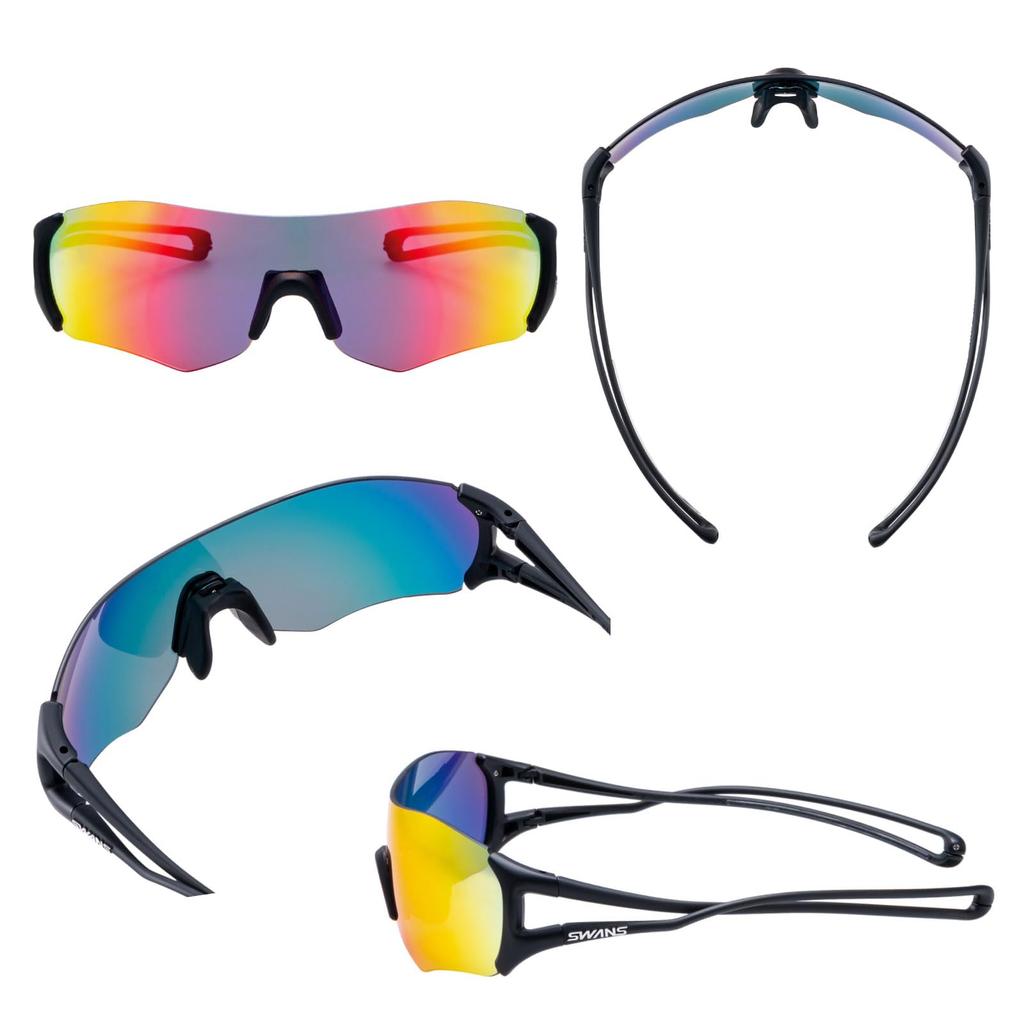 Сделано в Японии спортивные солнцезащитные очки EIGHT8 для марафона, бега, легкой атлетики, мяча, спорта, велоспорта MBK Red Shadow Mirror x Smoke [SWANS] E-NOX EN8-1701