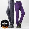 Winter Fleece-Lined Windproof Waterproof Hiking Pants for Men & Women – Softshell, Warm, Ideal for Couples