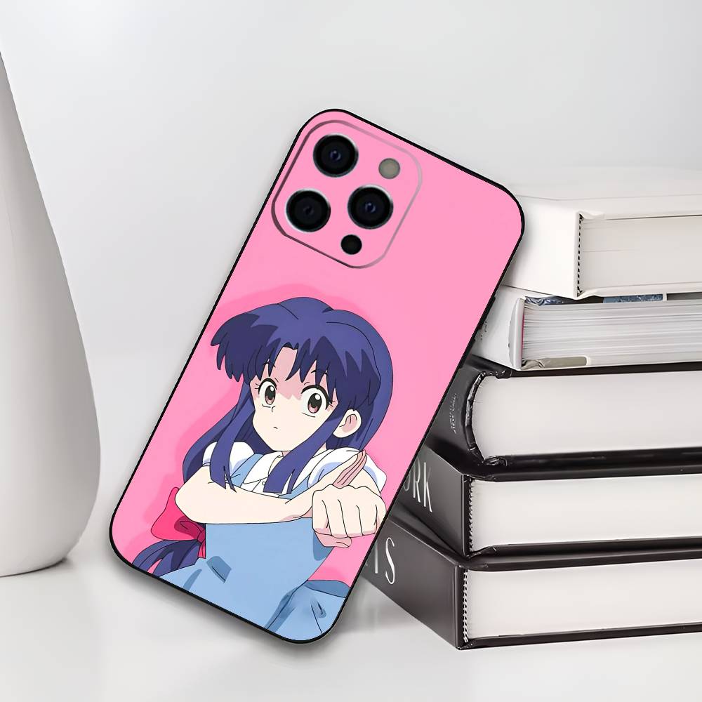 R-Ranma1 2 Чехол для телефона для iPhone 17,16,15,14,13,12,11 Plus,Pro Max,XS,Мягкий черный чехол