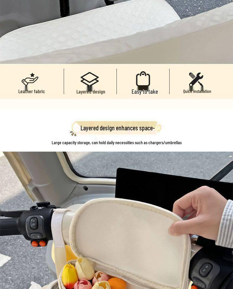 Multifunctional Hanging Bag for AIMA Lewei CA510/CA500 Electric Tricycle - Universal Front Storage Bag