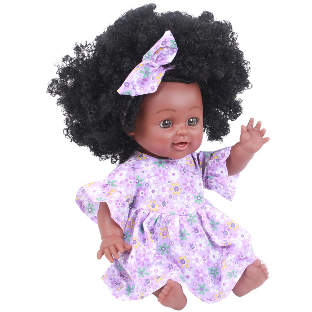 Black Girl Dolls Play Dolls Lifelike 35cm Baby Play Dolls