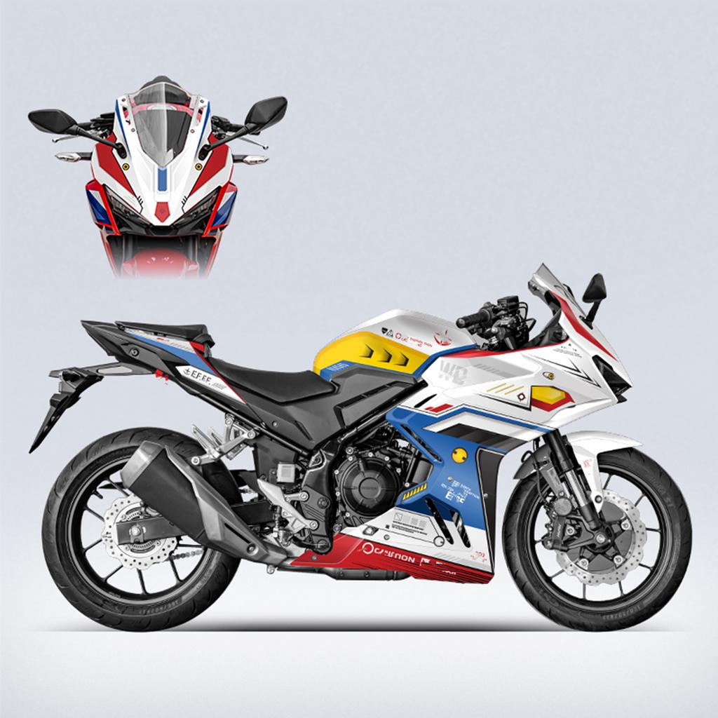 Compatible with Honda 2024 CBR400R Motorcycle Full Body Decals Waterproof Stickers Anti Scratch Decorative Graphics Decals