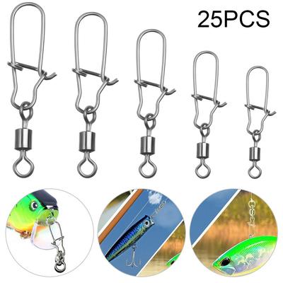 Pin Swivels Tackle Eight-ring Connector Stainless Steel Snap Fishing Accessories Fishhook Swivels