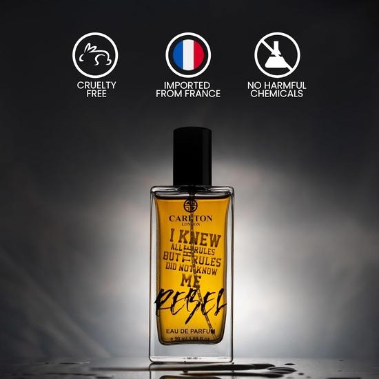 Carlton London Men Rebel Eau Da Parfum - 50 мл I Modern & Masculine I Премиум стойкий роскошный аромат для мужчин, мальчиков, пап, ароматическая смесь жасмина