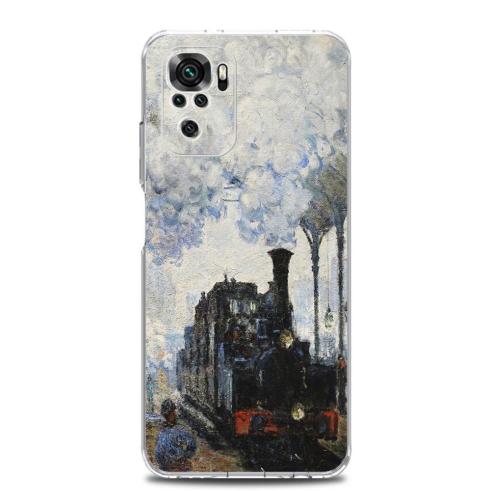 Claude Monet Impressionism Painter Clear Phone Case For Xiaomi Redmi Note 12 5G 9S 9 8 10 11 Pro+ 9T 8T 10C 9C 9A 7 Pro Cover