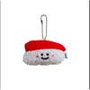 Key Buckle Sushi Plush Doll Keychain Salmon Plush Doll Toy Cute   Women