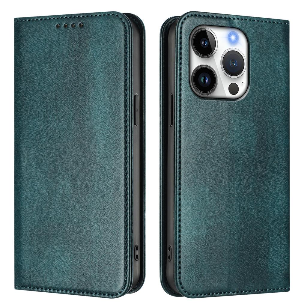 For iPhone 16 Pro Wallet Cases Retro Texture RFID Blocking Leather Phone Cover
