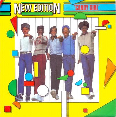 7-дюймовая пластинка NEW EDITION Candy Girl LON21 LONDON STREETW 1983 UK SoulFunk Б/у