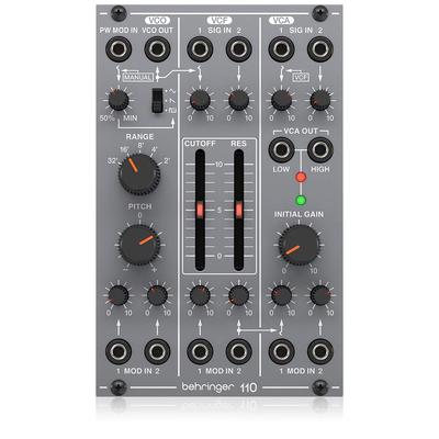 Аналоговый модульный синтезатор Eurorack-модуль Eurorack-совместимый аналоговый модуль SYSTEM100 Series 110 GRAY VCO/VCF/VCA VCO/VCF/VCA