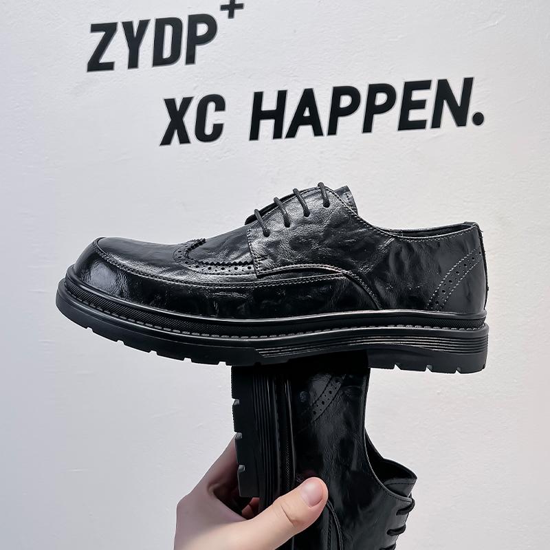 Brand Luxury Men Genuine Leather Shoes Black Wedding Bride For Formal Party Dress Italian Men Shoes Casual Soft Casual Shoes