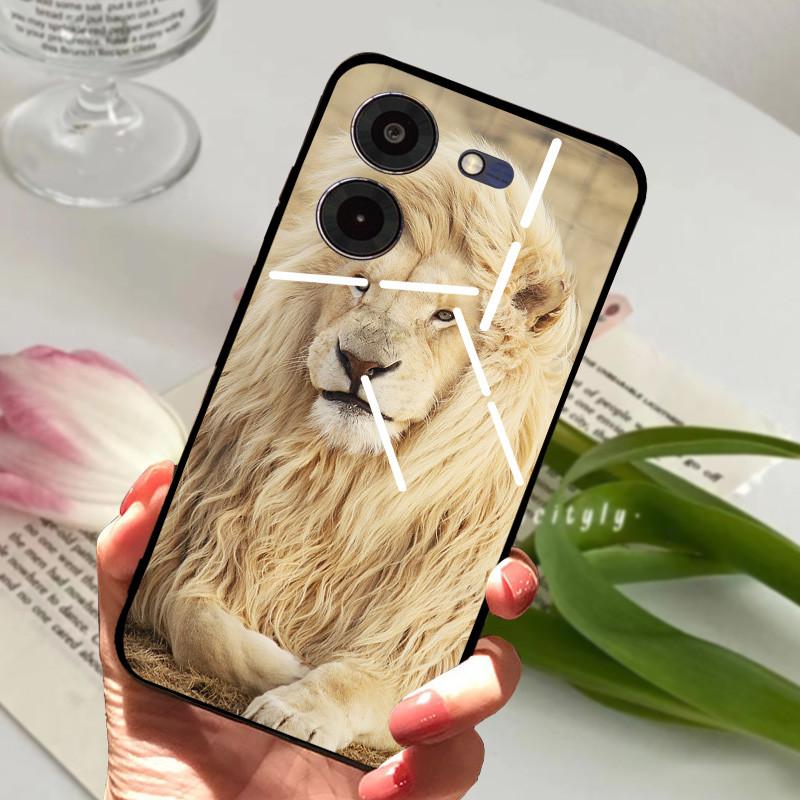 Чехол для Tecno Pova 5 Pro 5G Pova5 4G Мягкий Силикон ТПУ Задняя Крышка Телефона Для Tecno Pova Neo 3 Ударопрочный Бампер LH6n Мультяшный