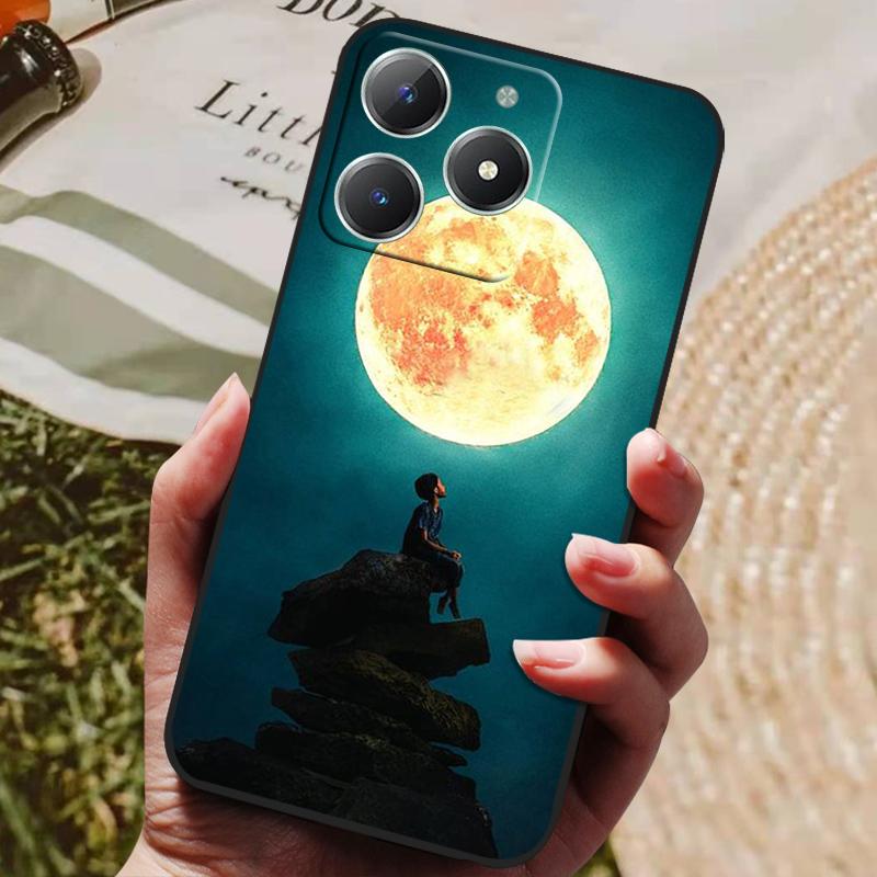 Чехол для Realme C61 Силиконовая задняя крышка Чехол для Realme C63 4G Модные ТПУ чехлы для телефона realme note60 4G Fundas Coque RealmeC61