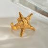 Youthway Нишевый Отпуск Морская Звезда Женский Нержавеющая Сталь Золотое Покрытие Модные Регулируемые Ювелирные Изделия Изысканные Подарки
