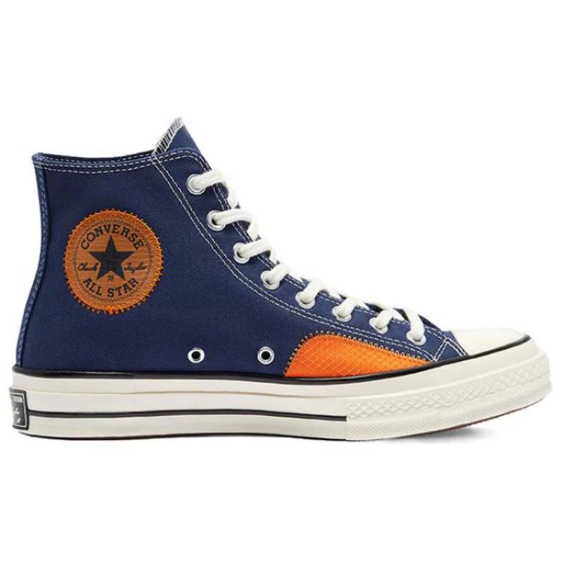 Converse 1970-е Chuck Taylor All Star Athleisure Высокие парусиновые унисекс Синяя строчка