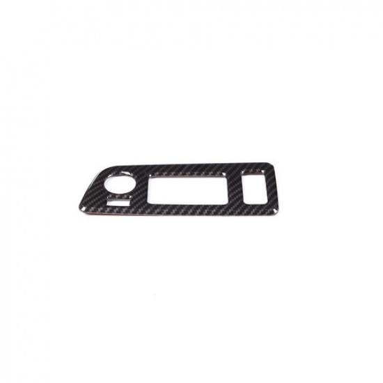 Carbon Fiber Style Headlight Switch Button Cover Trim For  Corvette C7 14-19