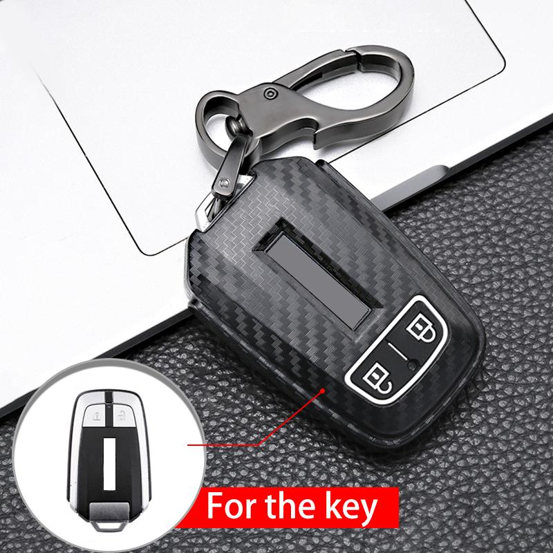 Carbon fiber Silicone Car key Cover Case For ISUZU D-MAX DMAX Truck MUX 2015 2017 2018  Smart Remote Key Protect