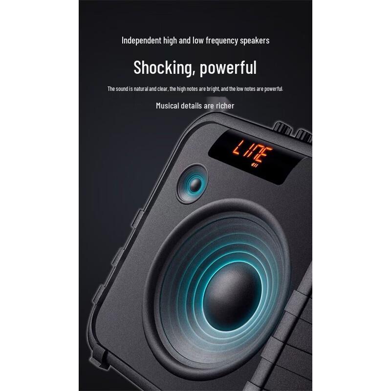Портативная уличная Bluetooth-колонка KTV TEMEISHENG SL06-26, штекер CN (адаптер в комплекте) (Китайская версия)