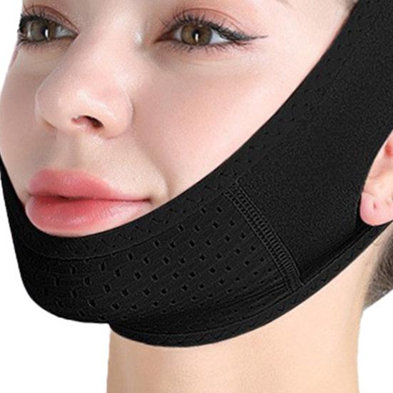 V-образный ремешок для подтяжки лица, регулируемый дышащий ремешок для похудения щек, эластичная лента для подтяжки кожи лица во время сна, женский пояс для коррекции фигуры
