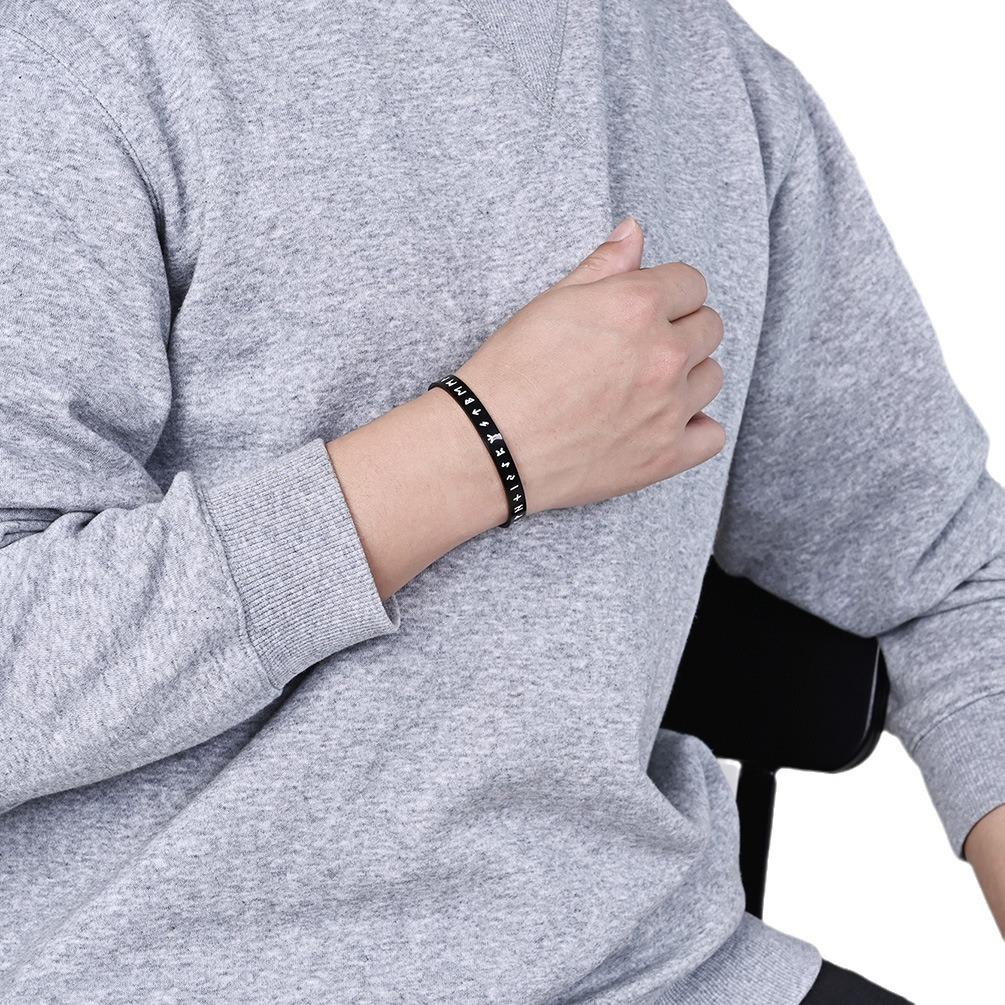 Украшения из титановой стали Норвежский Викинг Текст Открытый браслет Викинг Тотем Мужской и женский браслет Ручной элемент