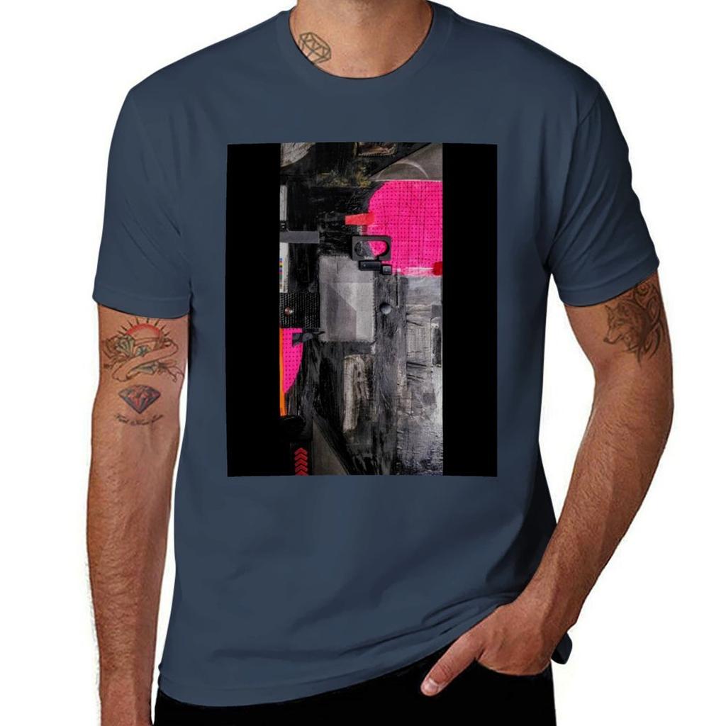 Uturn Abstract Tshirt Work Basic Short Sleeve Top
