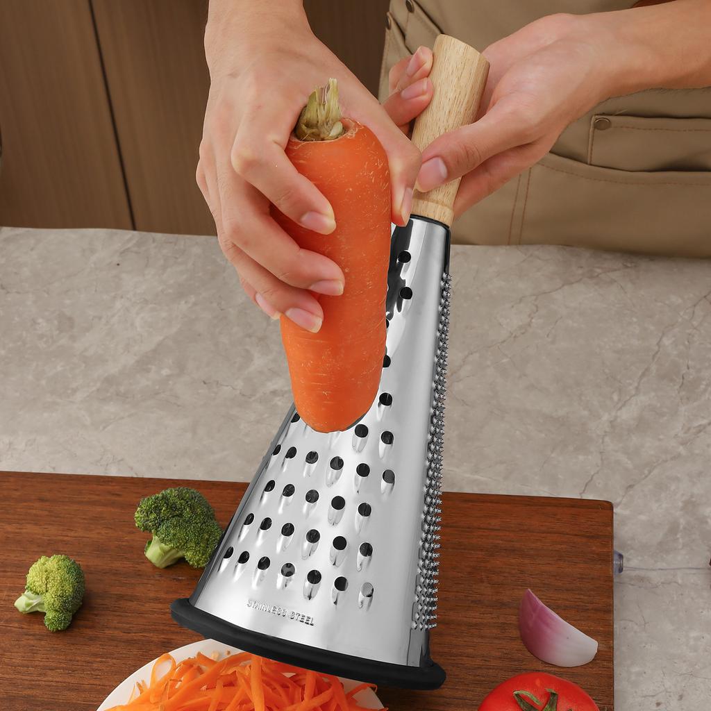 Rubber Wood, 8 Inches, 9 Inches, 10 Inches, Stainless Steel, Conical Planer, Melon Planer, Multifunctional, Vegetable Slicer, Kitchen Tool