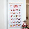 Fabric Christmas Advent Calendar Christmas Countdown Calendar Reusable Wall Hanging Ornaments with 24 Pockets Party Supplies